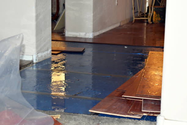 Professional Burst Pipe Cleanup technician working in March Air Reserve Base, CA
